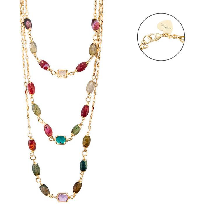 Collana agata vetro multicolor
