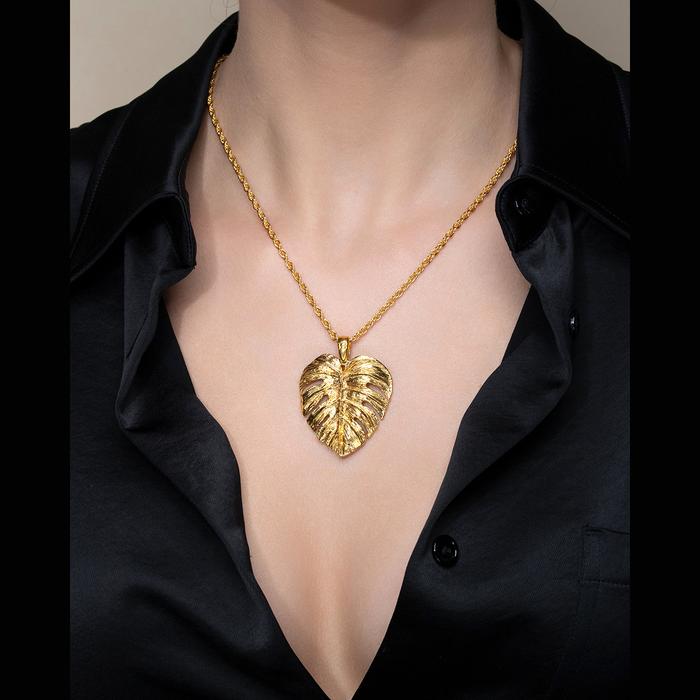 Pendente Monstera Gold