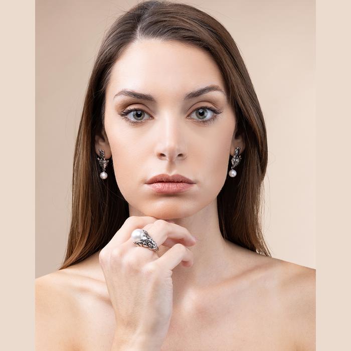 Anello  Perla Pala Di Fico Nude