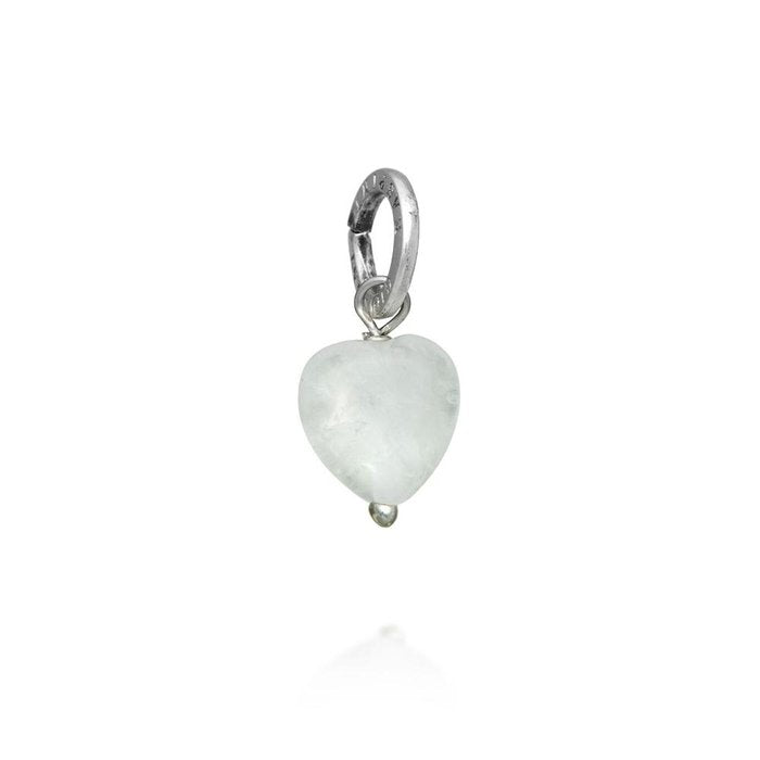 Charm Cuore Cristallo Di Rocca