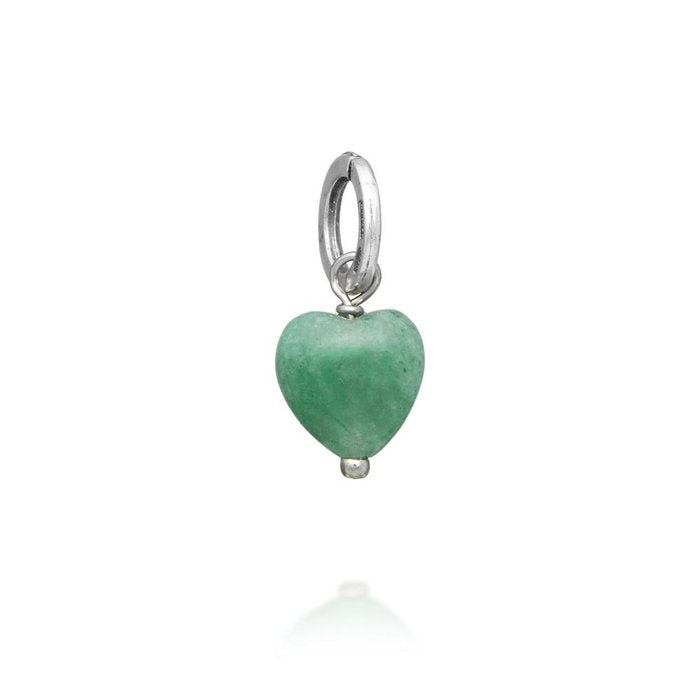 Charm Cuore Avventurina Verde