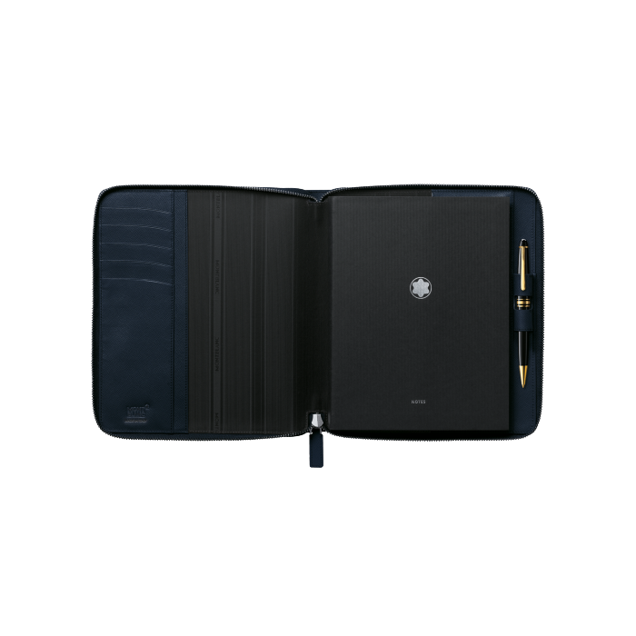 Cartellina Portablocco Media Navy Zip