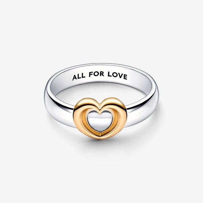 Anello Cuore scorrevole "All for love"
