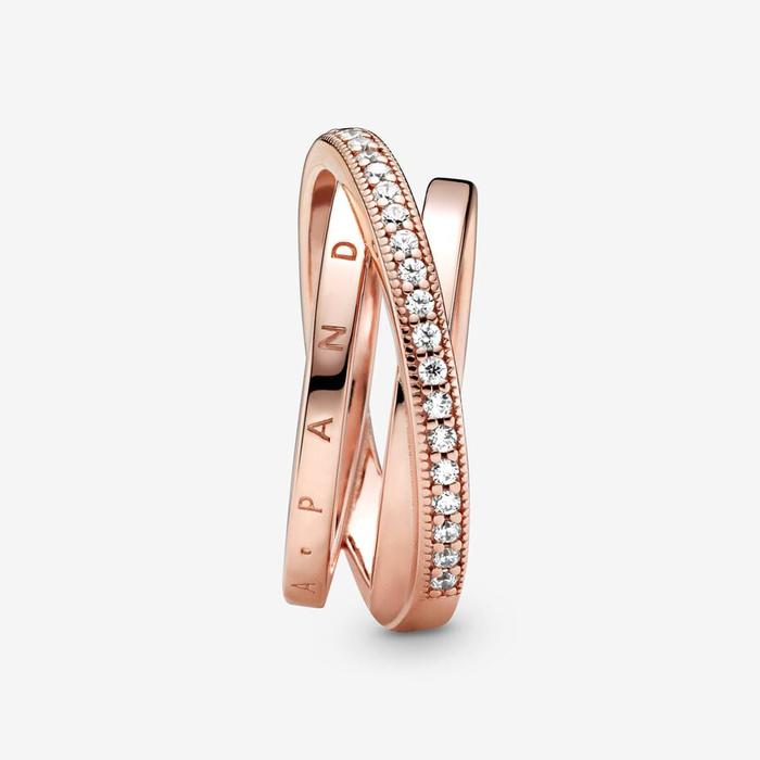 Anello Linee intrecciate
