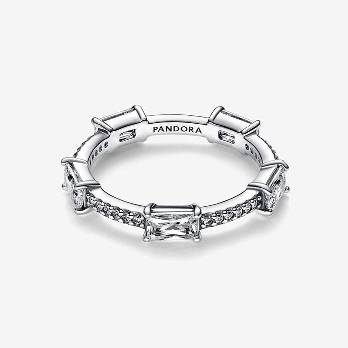 Anello Pavè con Pietre Luminose