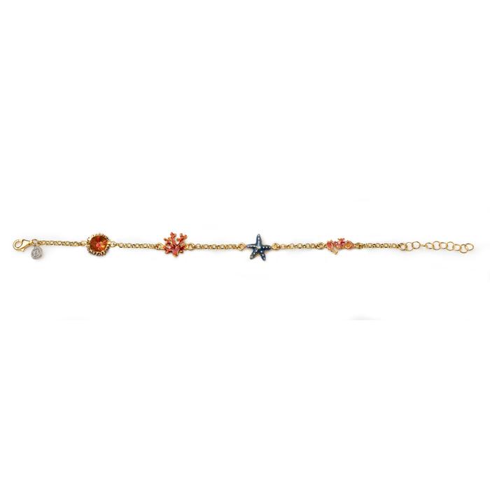 Bracciale Rolò 4 simboli Mare