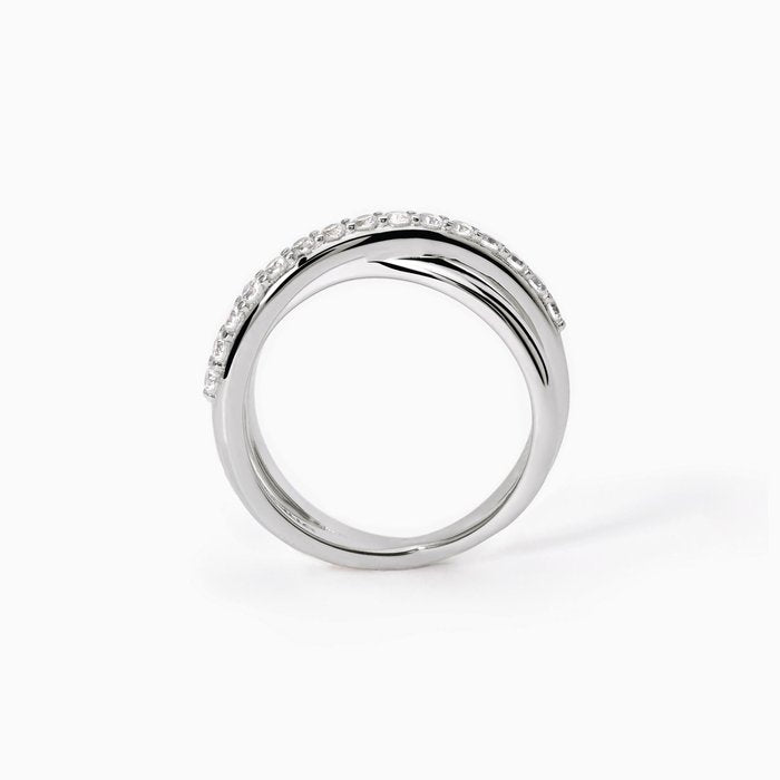 Anello fasce incrociate TOUJOURS