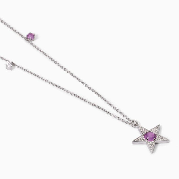 Collana stella e tormalina sintetica STARLET