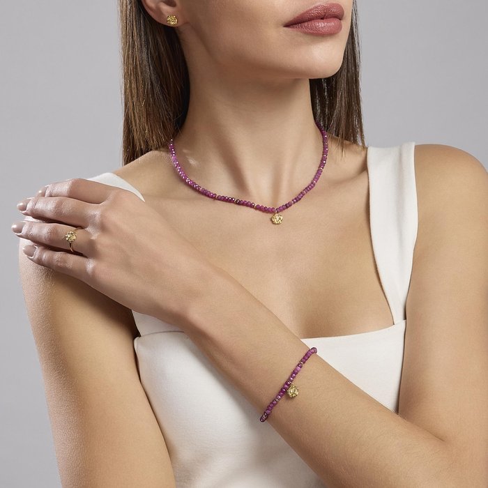 Bracciale con rubini LA VIE EN ROSE