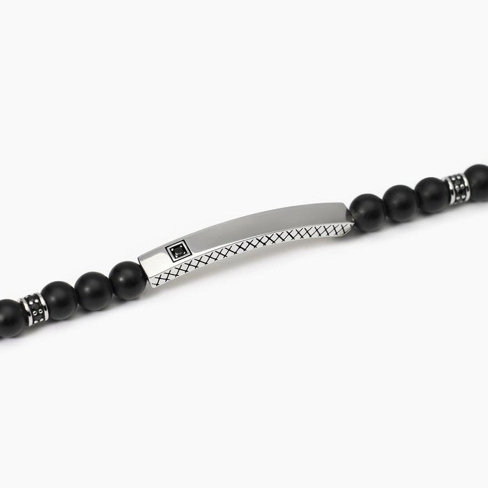 Bracciale con agata nera STONE CLUB