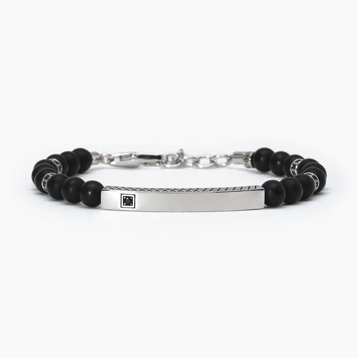 Bracciale con agata nera STONE CLUB