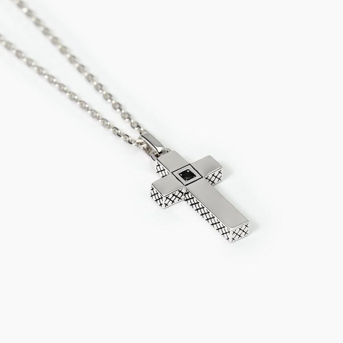 Collana in argento con croce pendente MYSTICAL