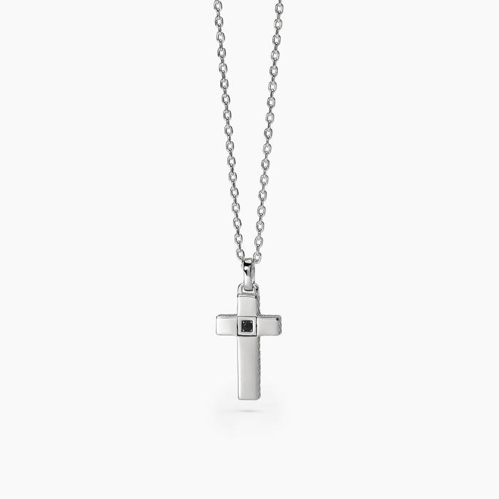 Collana in argento con croce pendente MYSTICAL
