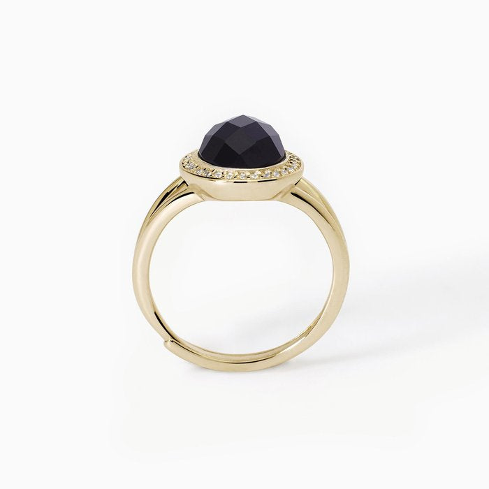 Anello con agata nera DIVA