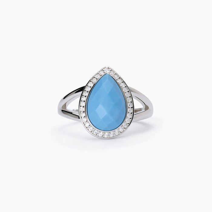 Anello in argento con pietra turchese DIVA