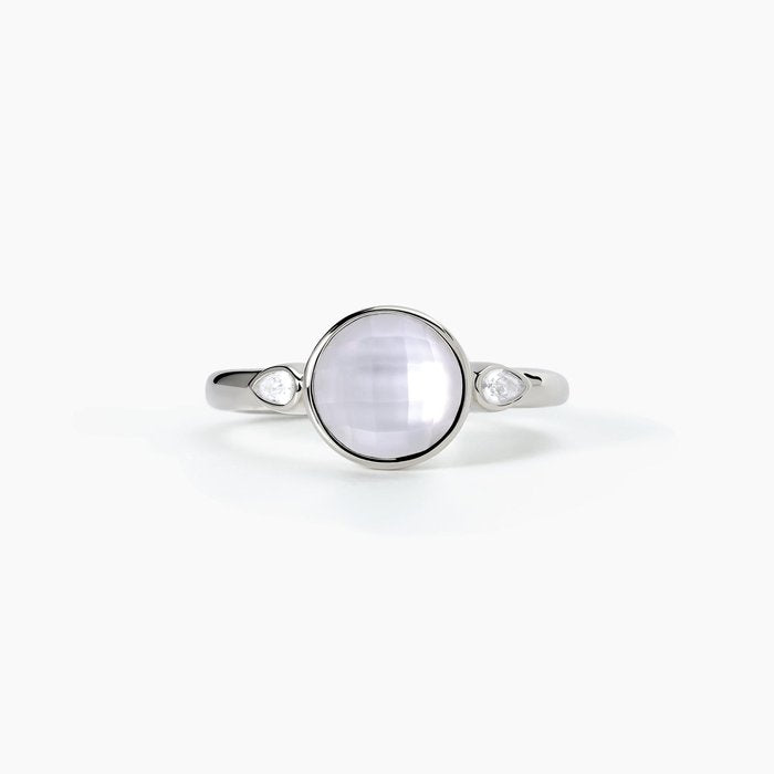 Anello con madreperla e cristallo COLETTE