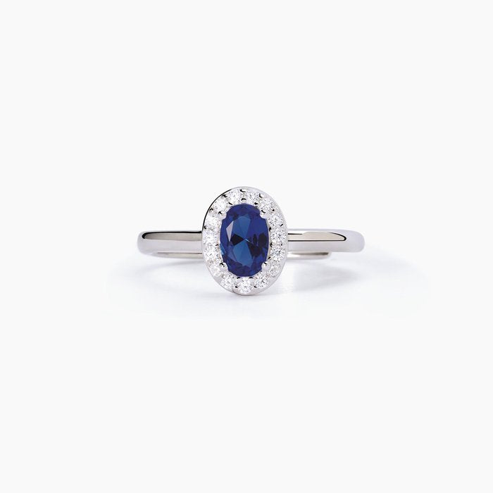 Anello con zaffiro sintetico ovale COOL OR RÉTRO?