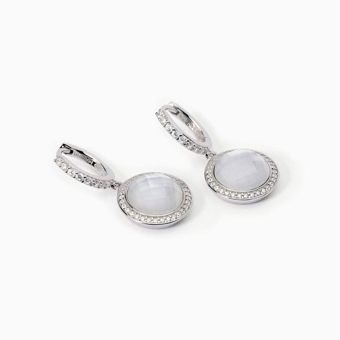 Orecchini in argento con pendente in madreperla DIVA