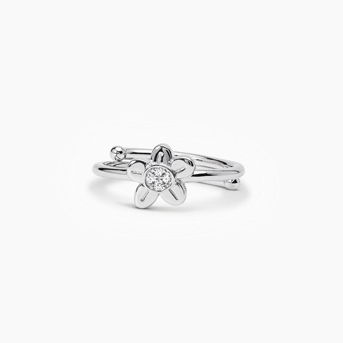 Anello in argento con fiore NON TI SCORDAR DI ME