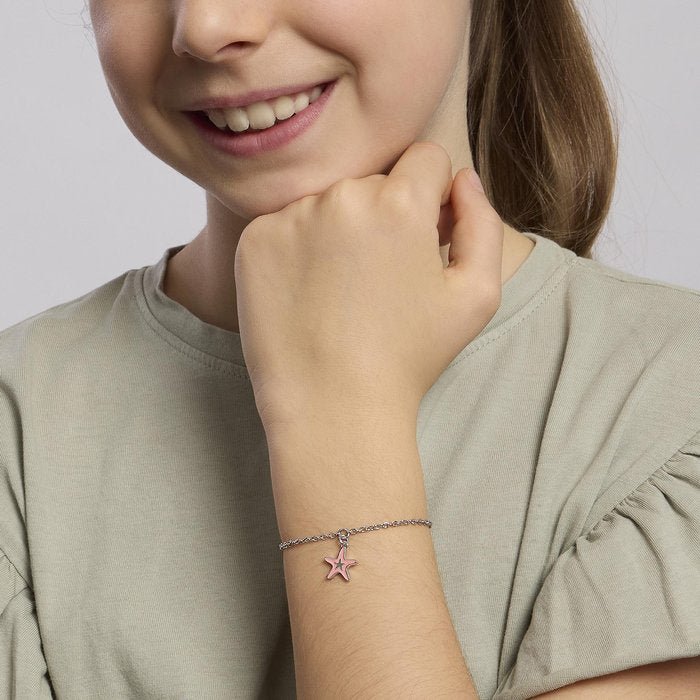 Bracciale in argento con stella marina smaltata MARINA