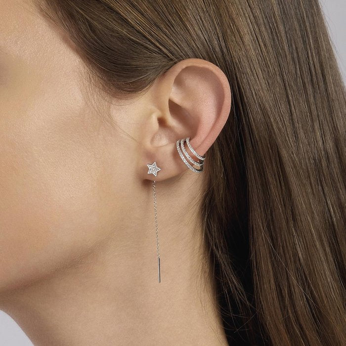 Orecchini in argento con stelle pavè POLVERE DI STELLE