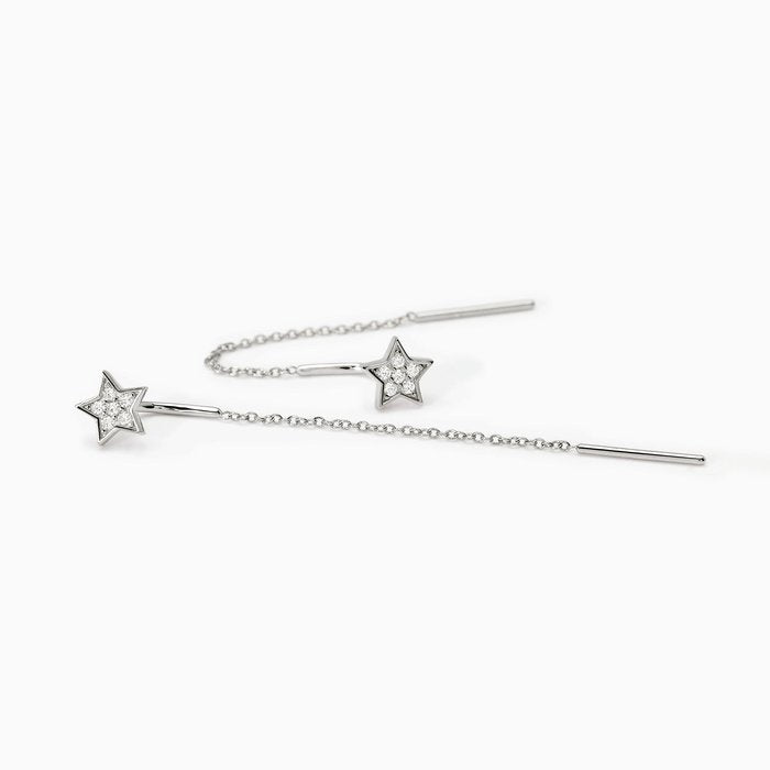 Orecchini in argento con stelle pavè POLVERE DI STELLE