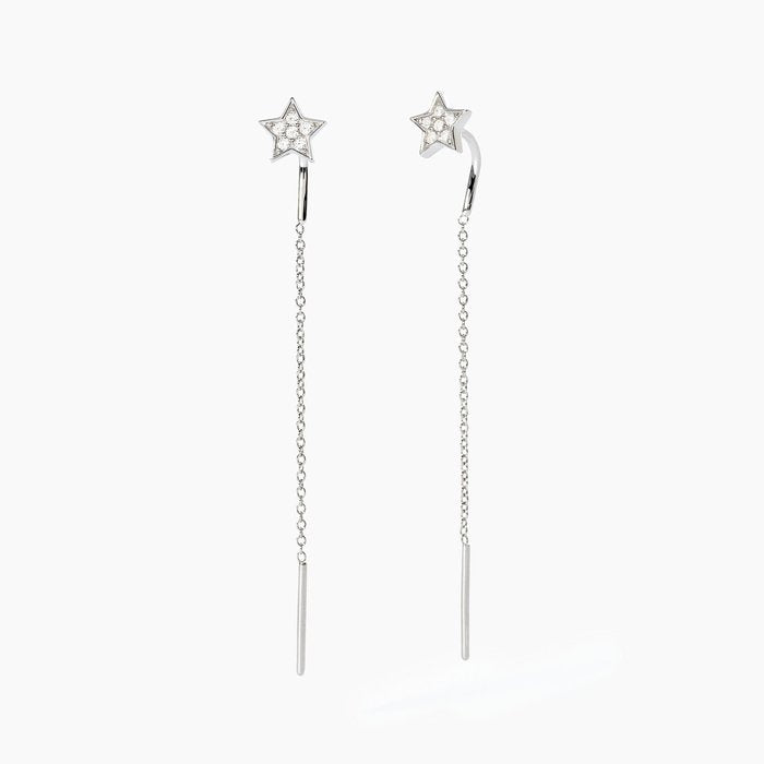 Orecchini in argento con stelle pavè POLVERE DI STELLE