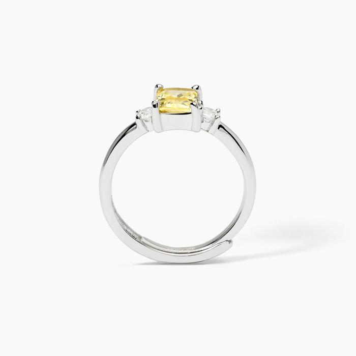 Anello in argento con zircone Lemon BATTITO