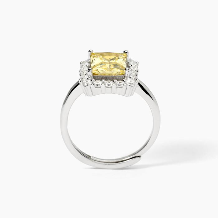 Anello in argento con zircone Lemon DESIDERIO INFINITO
