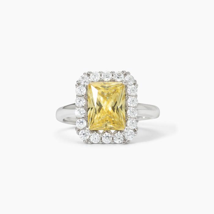 Anello in argento con zircone Lemon DESIDERIO INFINITO
