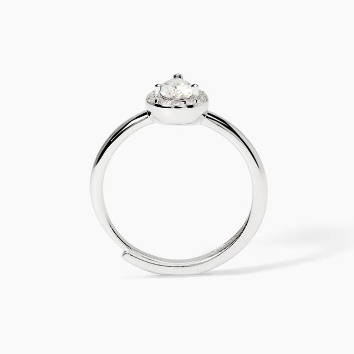 Anello in argento con zirconi bianchi COOL OR RÉTRO?