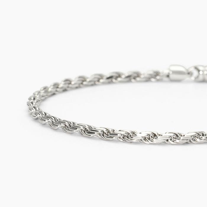 Bracciale in argento con catena corda EVERY DAY