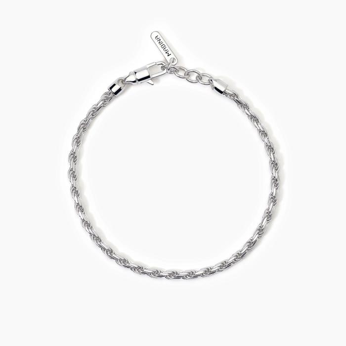 Bracciale in argento con catena corda EVERY DAY