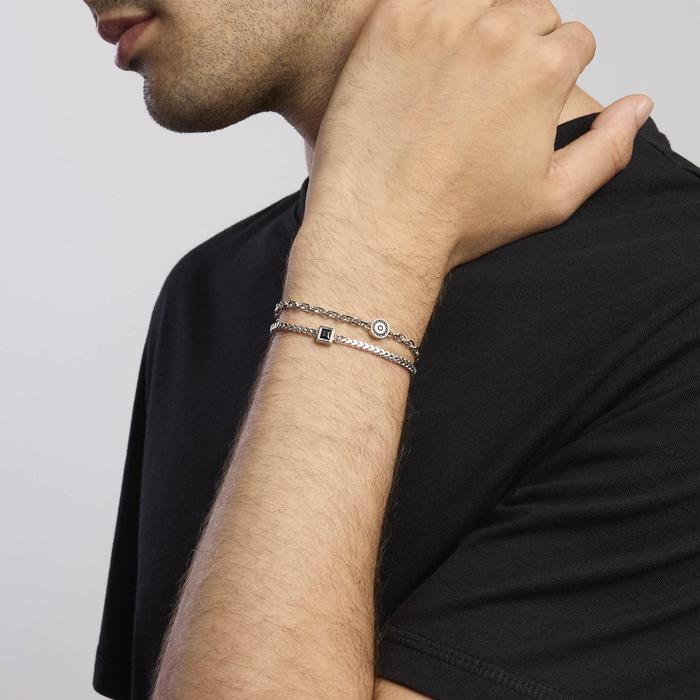 Bracciale in argento con catena BENIAMINO