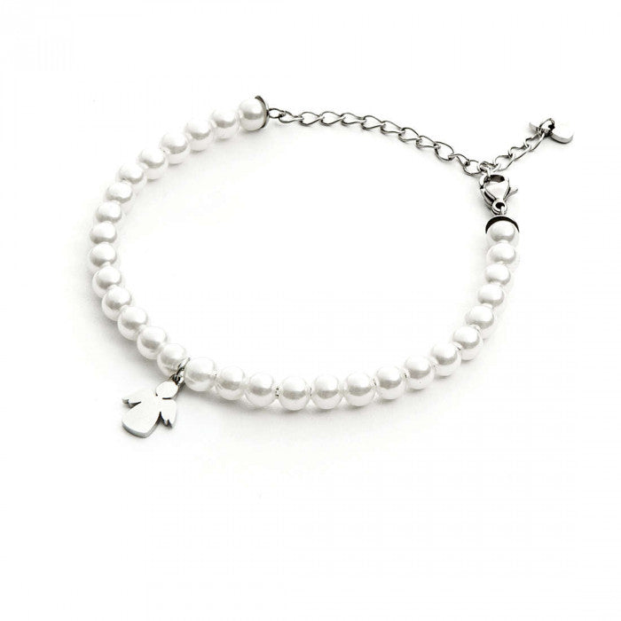 Bracciale pearl & angel