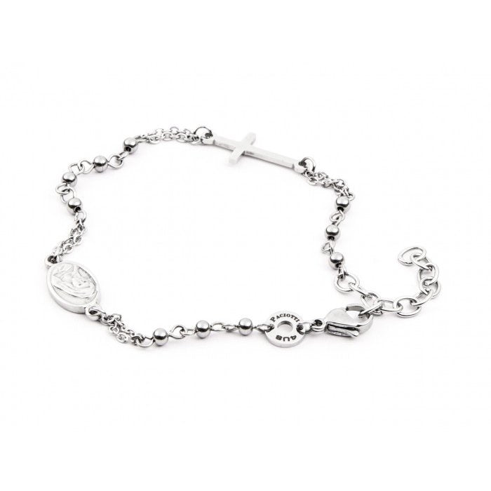 Bracciale Rosario e placchetta