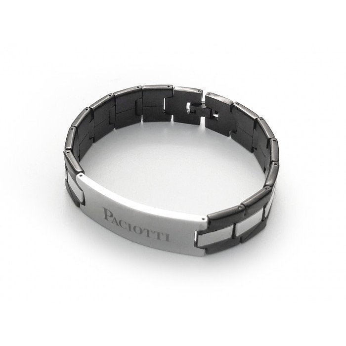 Bracciale maglia piatta bicolore