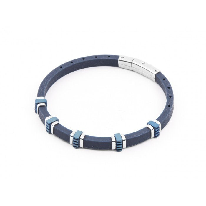 Bracciale in gomma blu