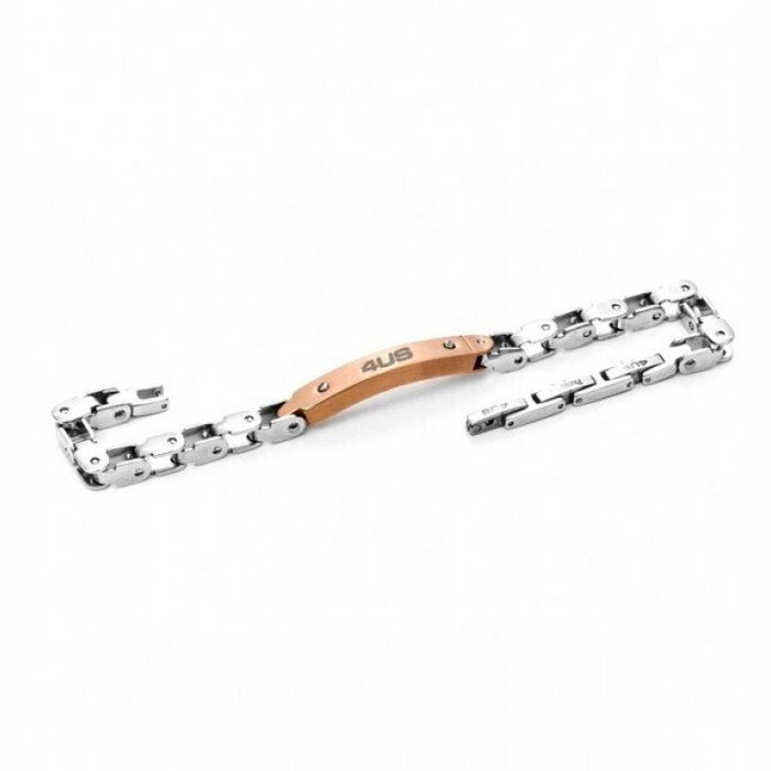 Bracciale maglia incatenata e piastra