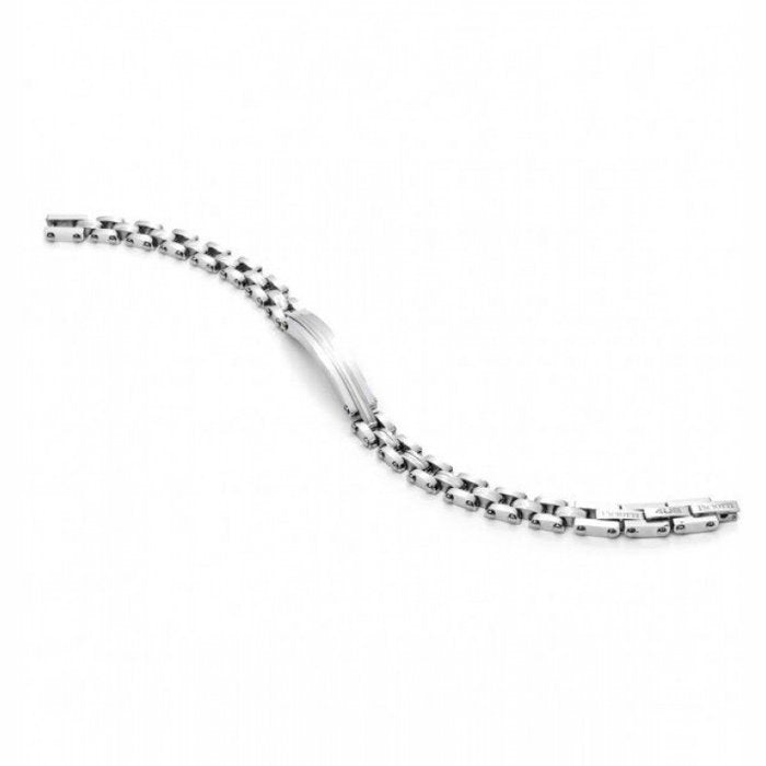Bracciale maglia piatta con piastra