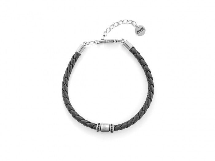 Bracciale pelle nero