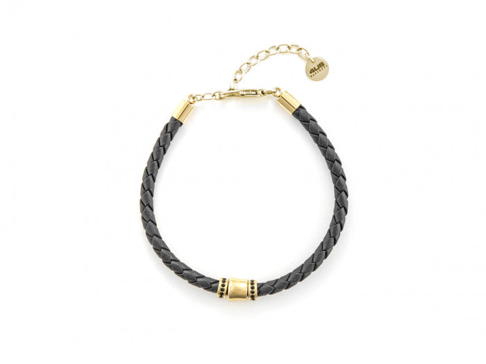 Bracciale pelle nero