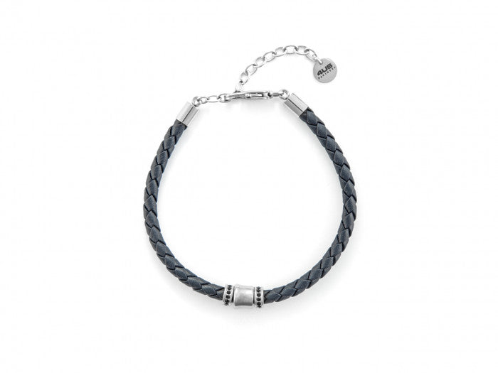 Bracciale pelle blu