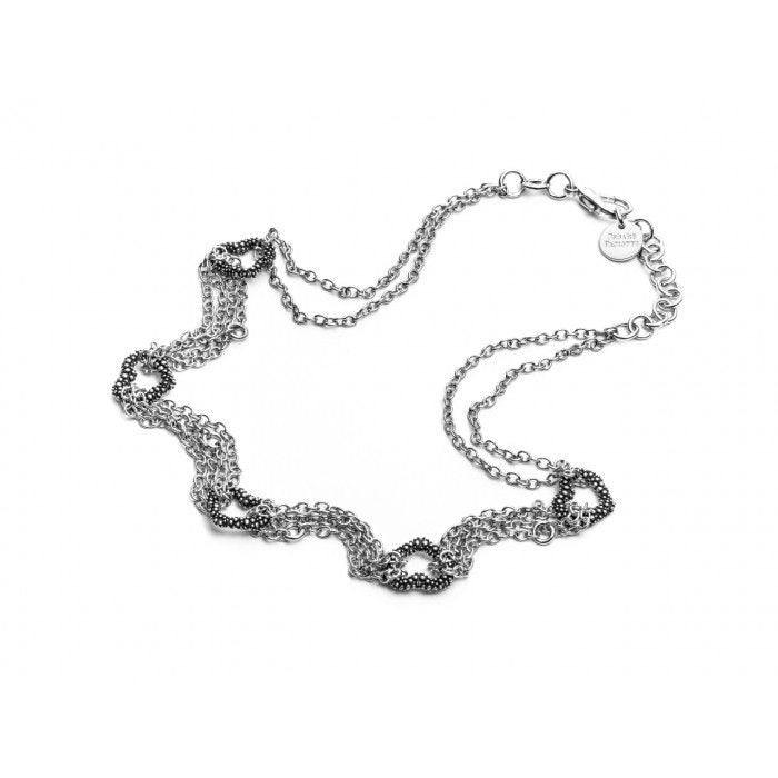 Collana heart nugget cuori puntinati
