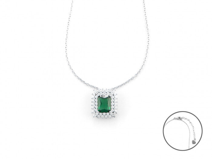 Collana zircone verde