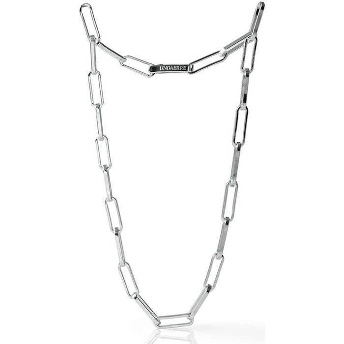 Collana in bronzo argentato