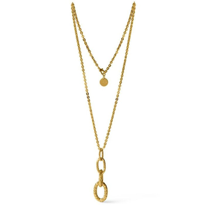 Collana in bronzo dorato