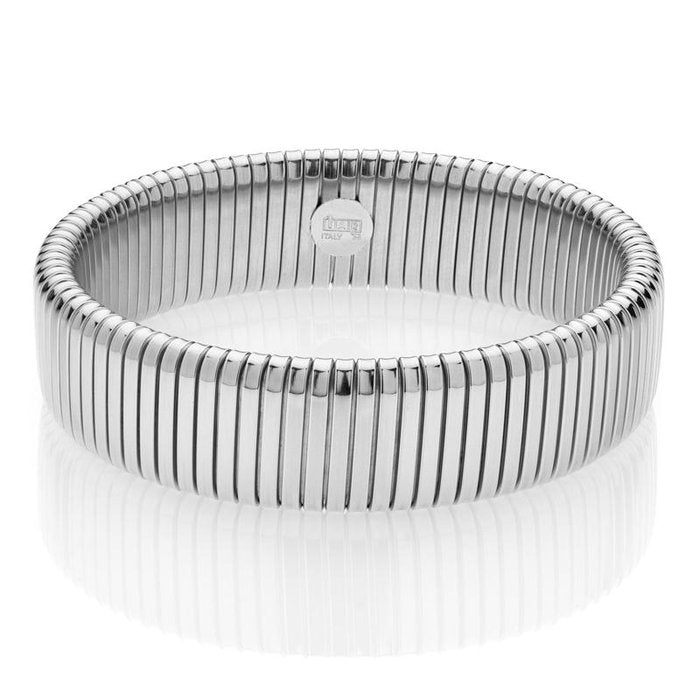 Bracciale Tubogas in bronzo argentato