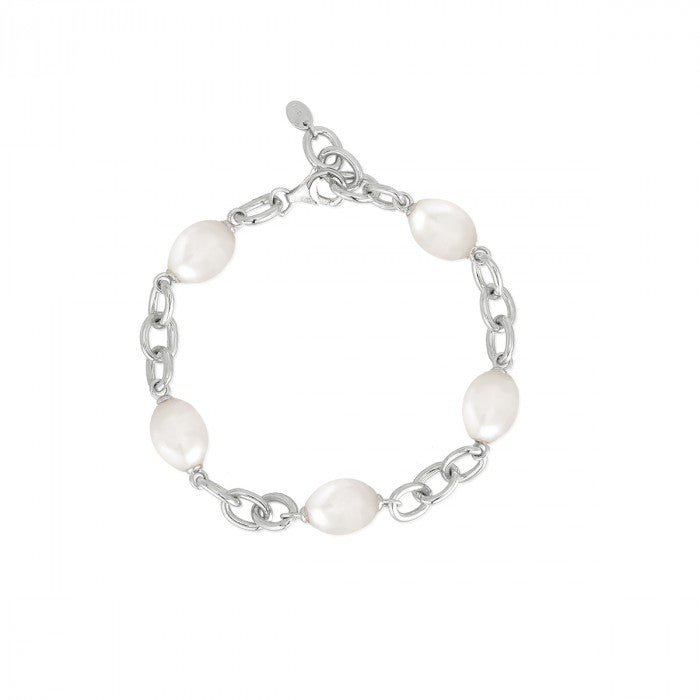 Bracciale catena perle deformate