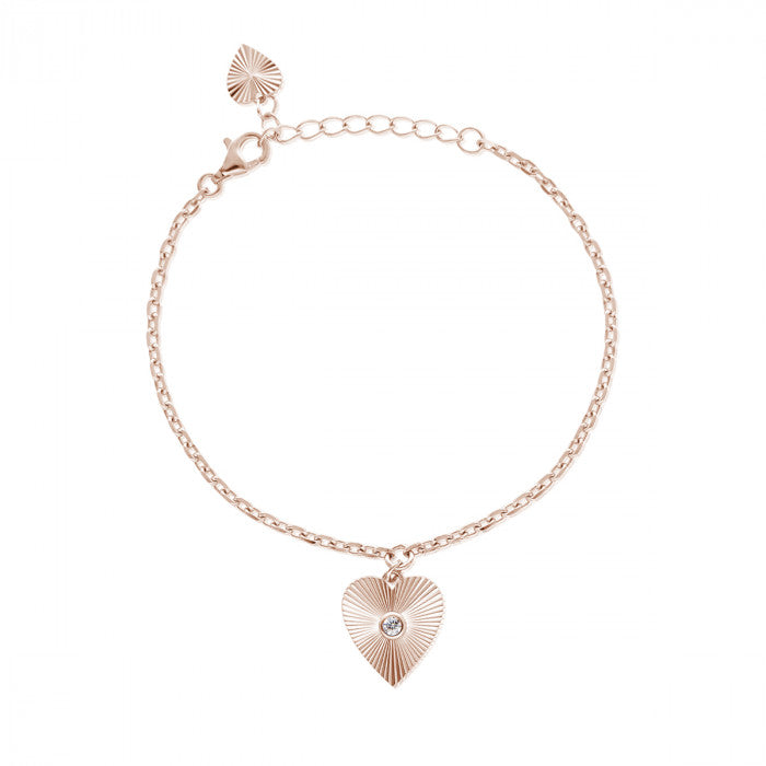 BRACCIALE CUORE CON RAGGI DI LUCE